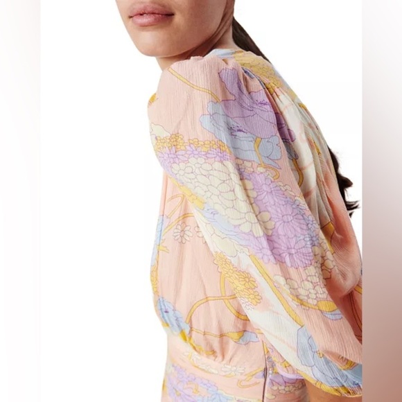 ba&sh Noam Puff Sleeve Mini Dress - NWT Size M - Picture 7 of 7